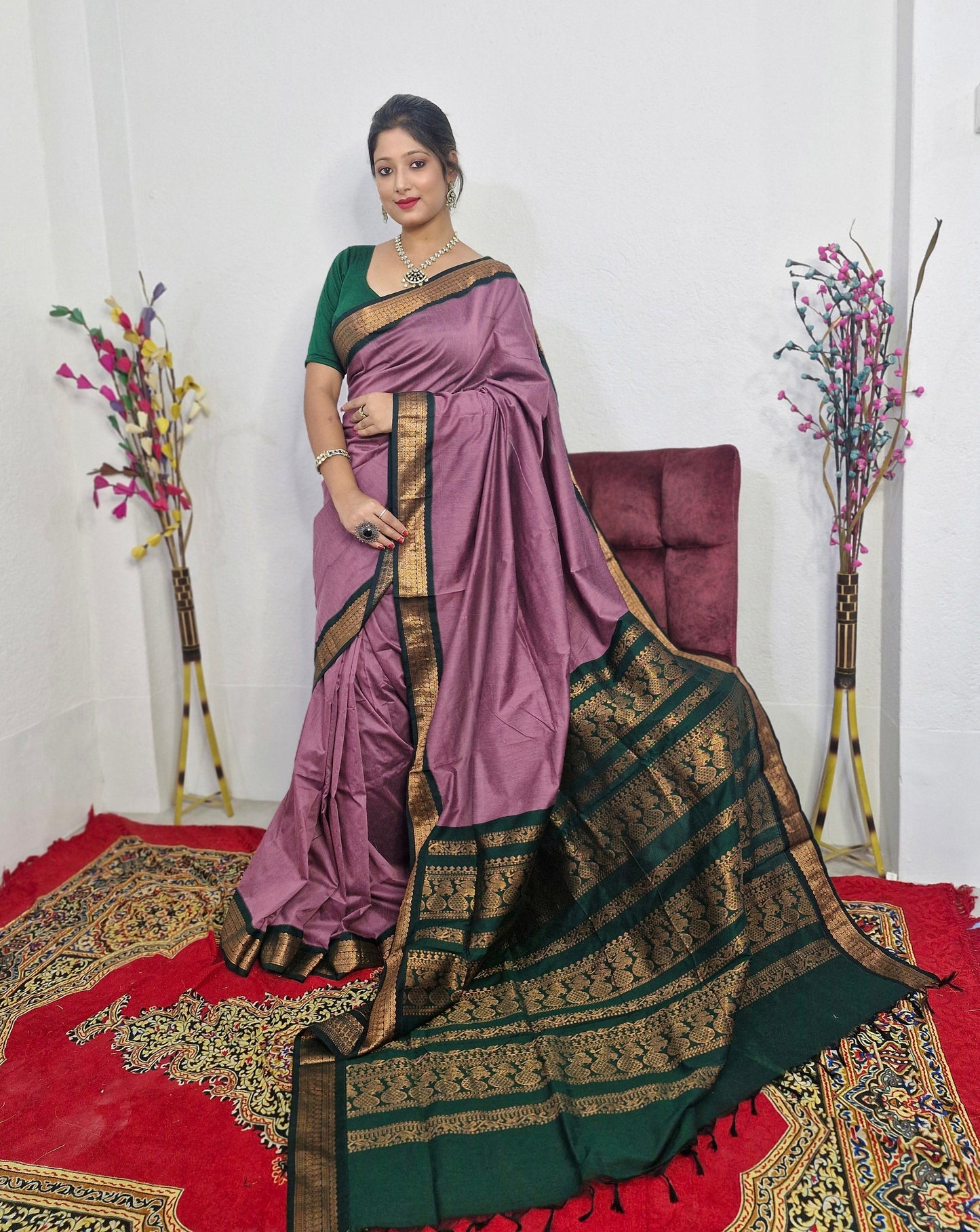 SK18 KALYANI COTTON SOUTH INDIAN SAREE