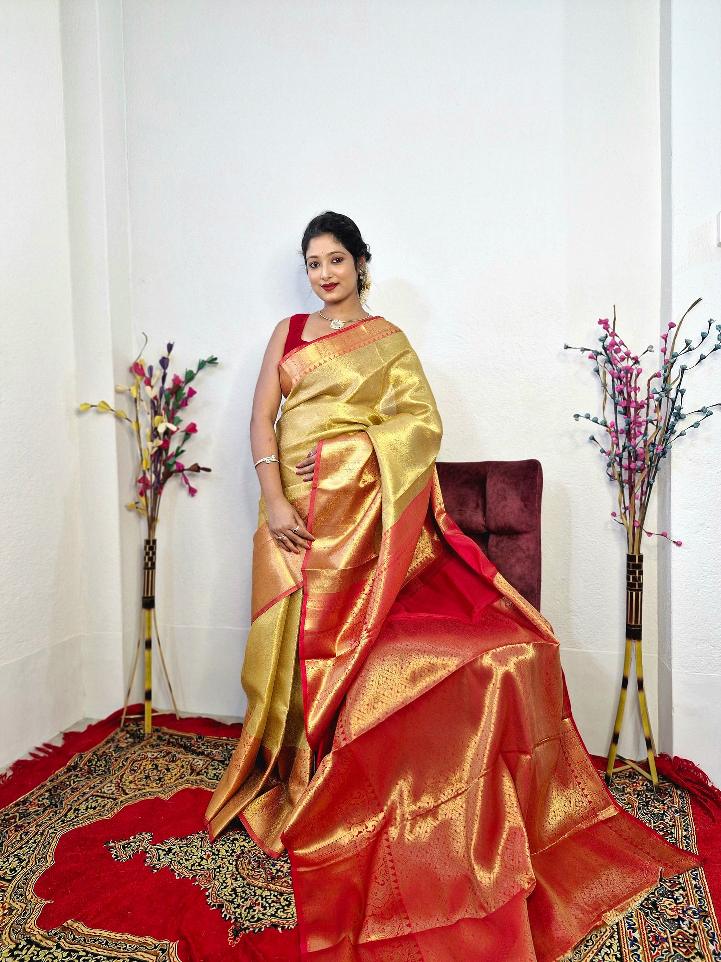 SM35 BANARASI TISSUE KANJIVARAM SILK