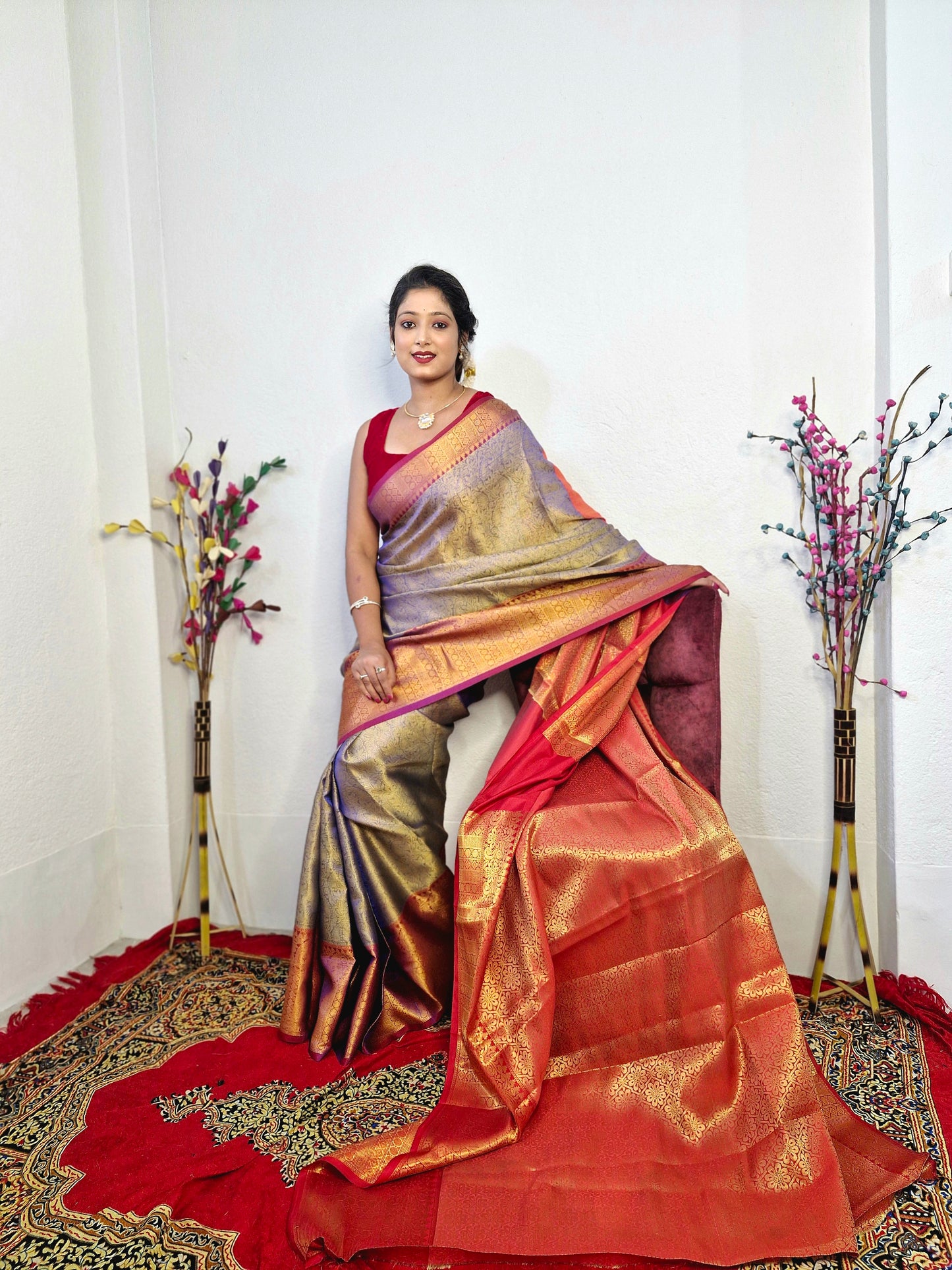 SM35 BANARASI TISSUE KANJIVARAM SILK