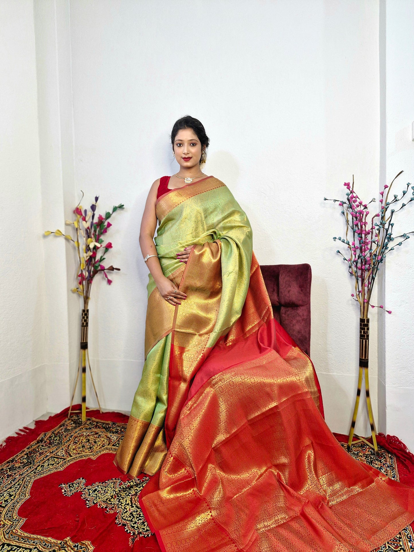 SM35 BANARASI TISSUE KANJIVARAM SILK