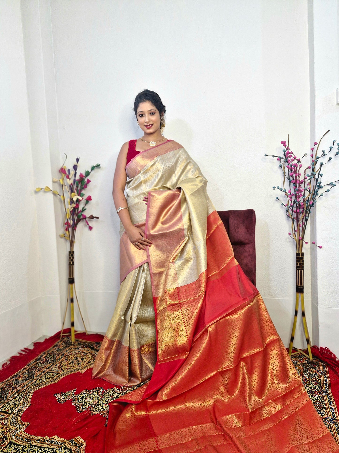 SM35 BANARASI TISSUE KANJIVARAM SILK