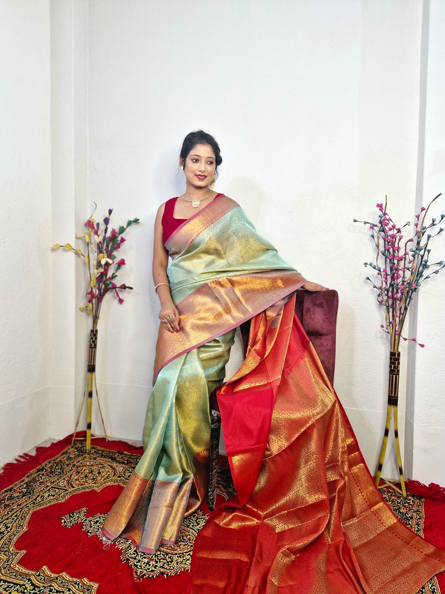 SM35 BANARASI TISSUE KANJIVARAM SILK