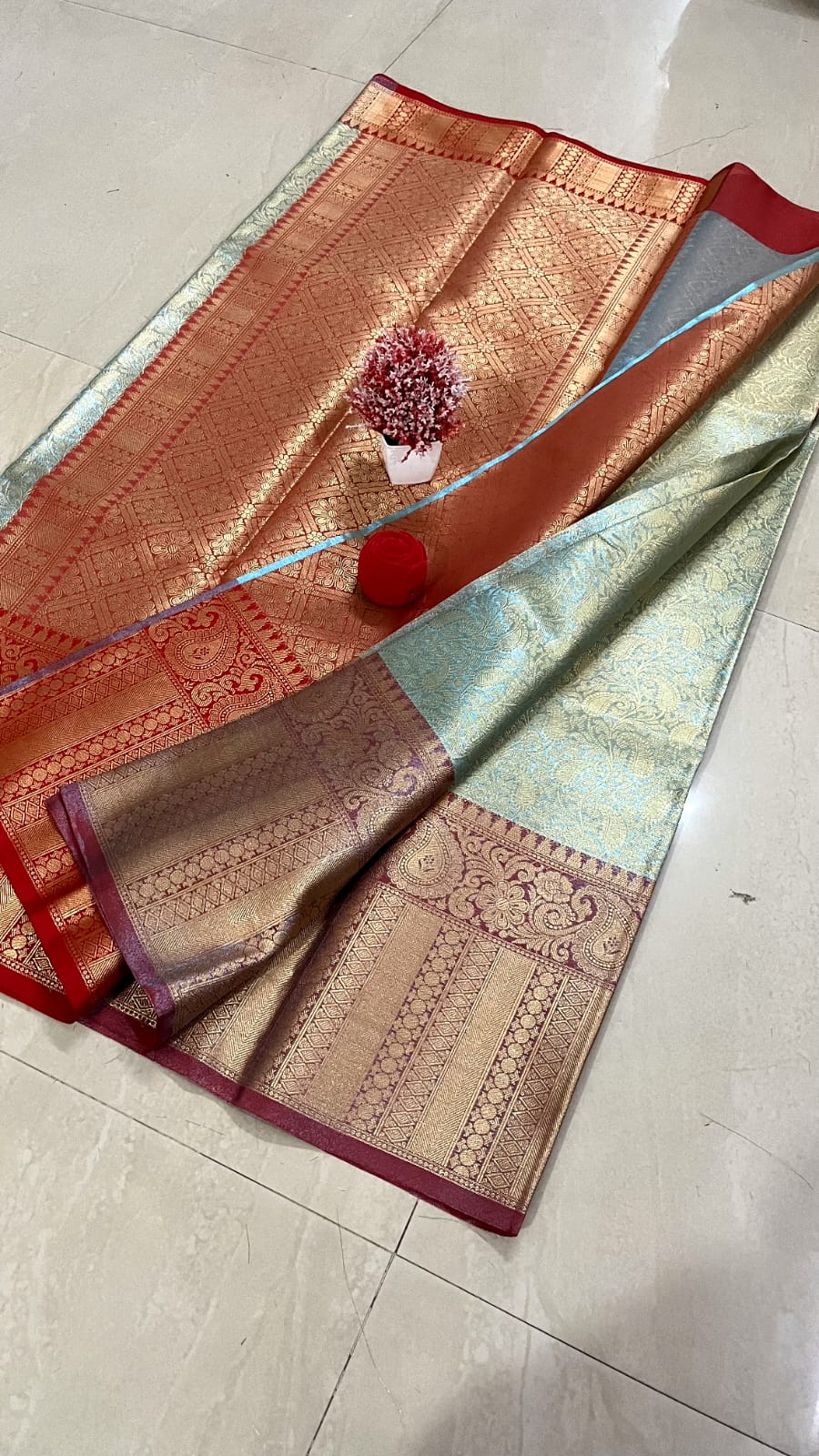 SM35 BANARASI TISSUE KANJIVARAM SILK