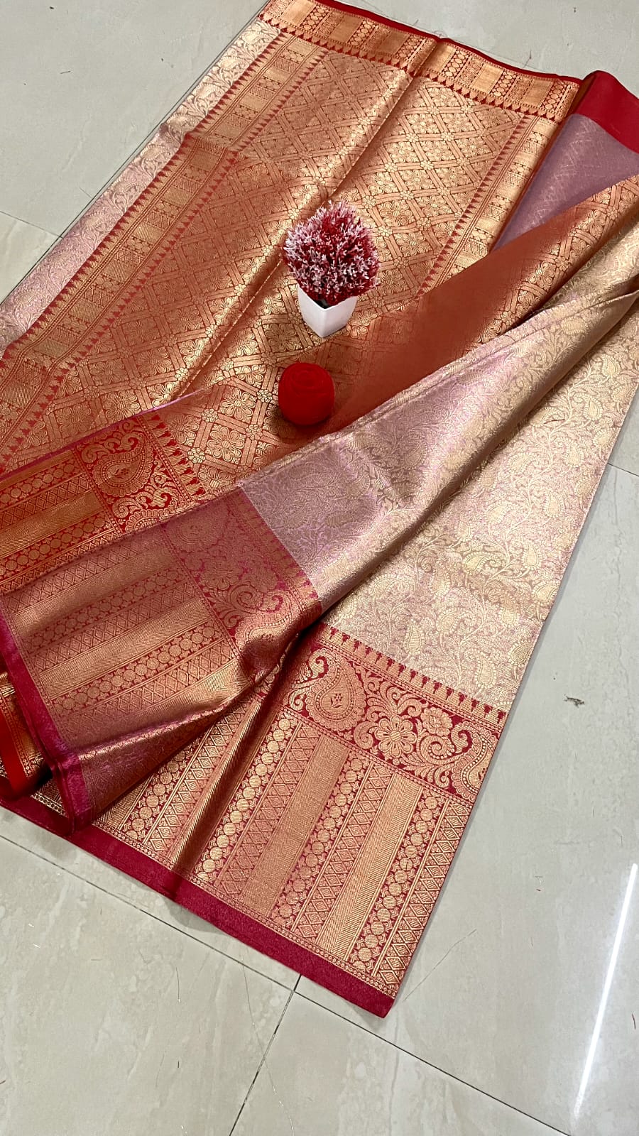 SM35 BANARASI TISSUE KANJIVARAM SILK