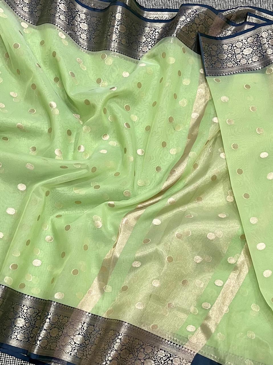 SM38 BANARASI BUTTA TISSUE SILK