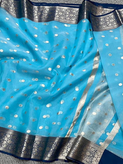 SM38 BANARASI BUTTA TISSUE SILK