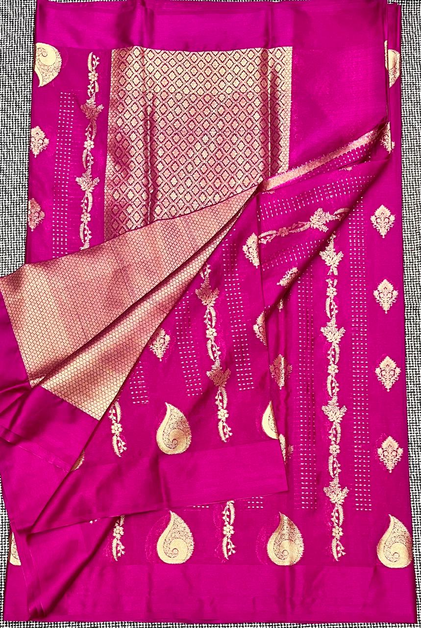 SM39 BANARASI TISSUE KATAN SAREE