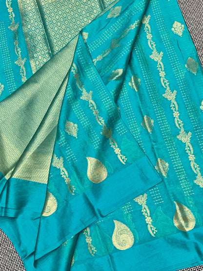 SM39 BANARASI TISSUE KATAN SAREE