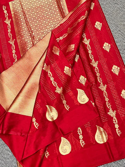 SM39 BANARASI TISSUE KATAN SAREE