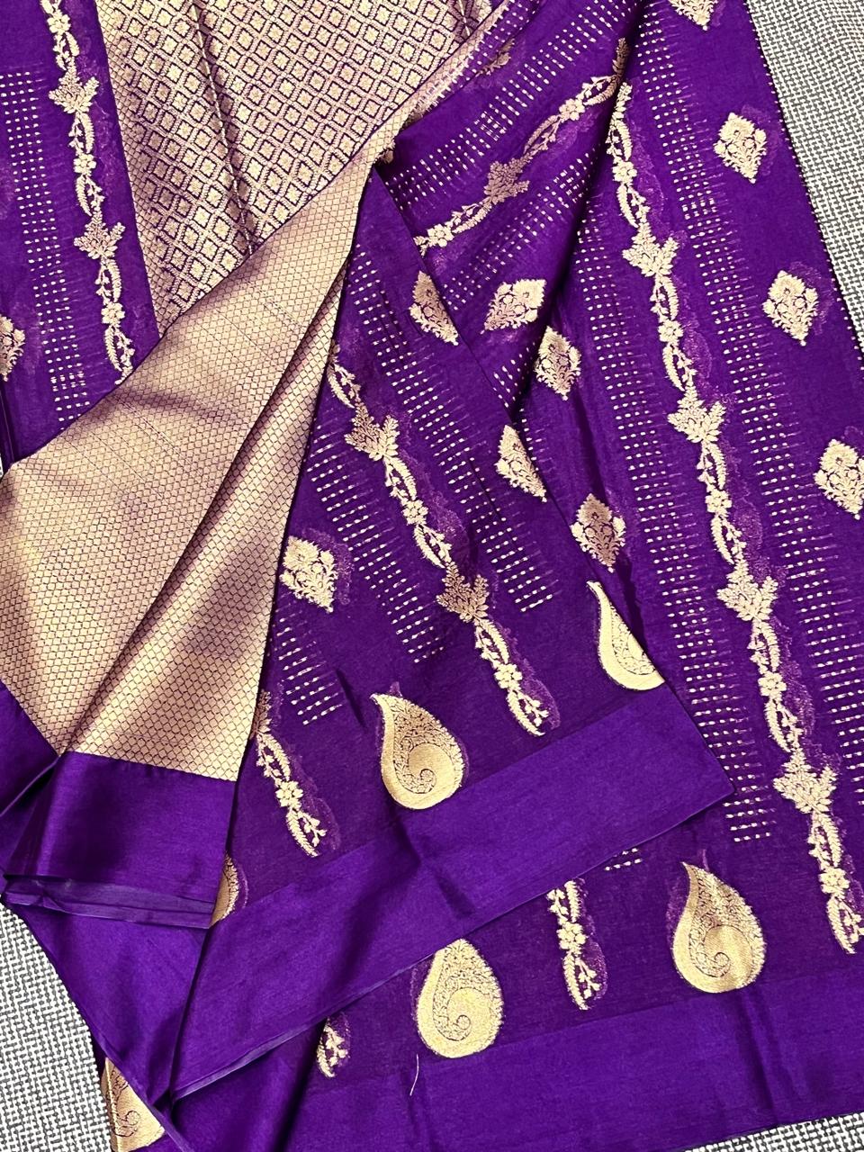 SM39 BANARASI TISSUE KATAN SAREE