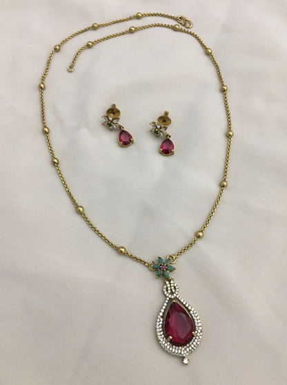 Premium Quality Victorian AD Pendent with copper Chain